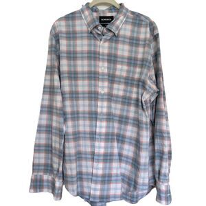 Bonobos Everyday Oxford Button Down Shirt Size M Slim Fit Regular Plaid Check